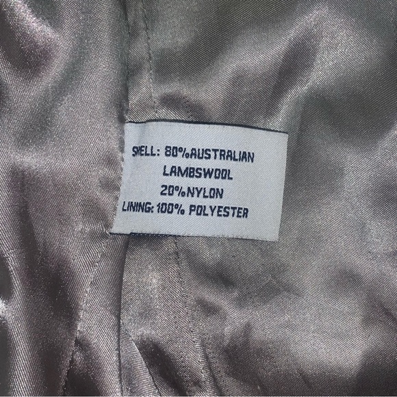 Pendleton Vintage Wool Coat Single-Breasted Button Outerwear Blue Size 10 Petite - Picture 8 of 9